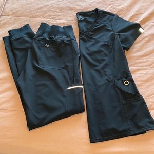 Infinity by Cherokee black scrub set